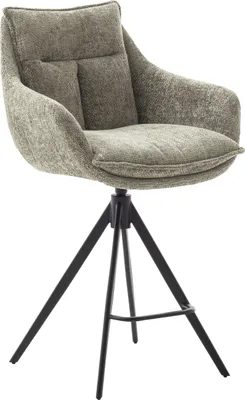 Produktbild von Parker, Tresenstuhl, Armlehnen, Gestell schwarz, Bezug cappuccinno
