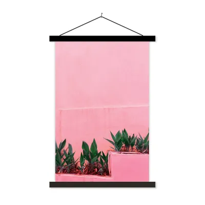 Produktbild von MuchoWow® Textilposter Pflanzen - Sommer - Farbe 40x60 cm mit schwarzem Rahmen - Wanddekorationen