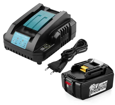 18V 5,5Ah Akku mit Ladegerät für Makita, Li-Ion, 5500 mAh