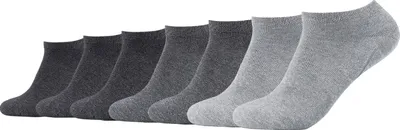 Produktbild von Camano Uni Socken - Sneaker, einfarbig, 7er Pack Grau 35-38