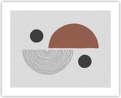 Produktbild von Poster - Poster ohne Rahmen - Abstraktion Figuren Geometrisch - 50x40 cm - Wand Bild - Wanddeko - Wandbilder - Kunstposter - Wandposter - Bilder - Kunstdruck - Wandbild - P2XAA50x40-4153
