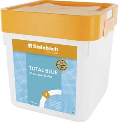 Produktbild von Steinbach Poolpflege Total Blue Chlorprodukt 5 kg Tabletten langsamlöslich