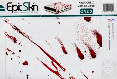 Obrázok produktu pre XBOX ONE X Skin - dizajnová nálepka Zombie Blood