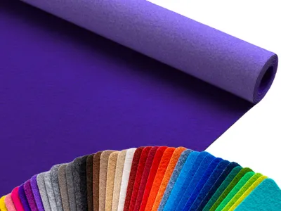 Produktbild von Primaflor Eventteppich PODIUM Lila 2,00m x 3,00m - Meterware - Viele Farben - Schwer Entflammbarer B1 Messeteppich, Rutschfester Hochzeichtsläufer, Läufer für Hochzeiten & Events