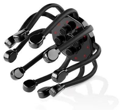 Productafbeelding van Medivon Octopus, vibratiemassageapparaat, zwart, batterij, 1 stuk