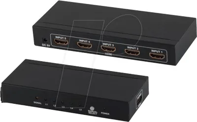 Produktbild von shiverpeaks®--HDMI Switch, 5x IN 1x OUT, 4K2K, 3D, Metallgehäuse, VER1.4