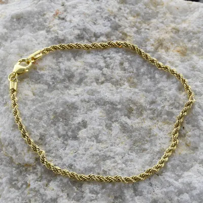 Produktbild von Goldkette Kordelkette Länge 19cm - Breite 2,7mm - 585-14 Karat Gold