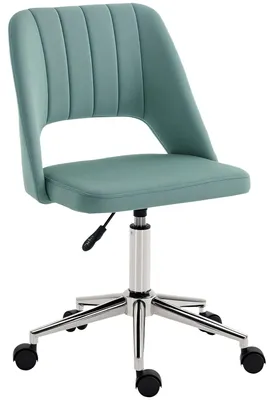 Produktbild von Vinsetto Schreibtischstuhl, Höhenverstellbar Homeoffice Stuhl ohne Armlehne Grün