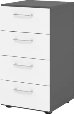 Produktbild von Hammerbacher Regal 2OH 4Schübe gp/ws 4032062308875