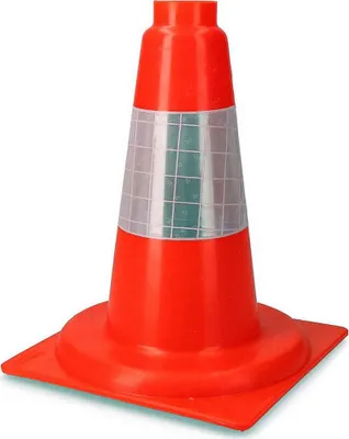 Immagine prodotto di Cono in polipropilene di colore arancione da 30 cm reflex