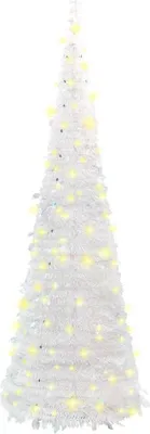 Obrázek produktu pro vidaXL Pop-Up vánoční stromek umělý 200 LED diod bílý 210 cm