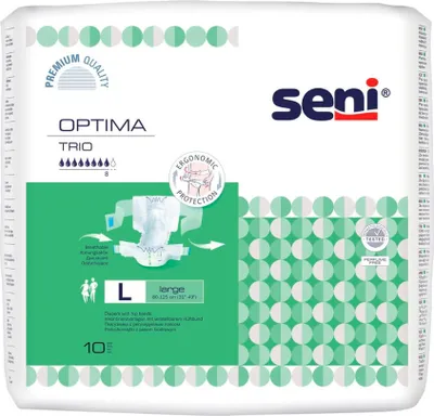 Image de Seni Optima Trio Protections pour incontinence avec ceinture L 10 pces