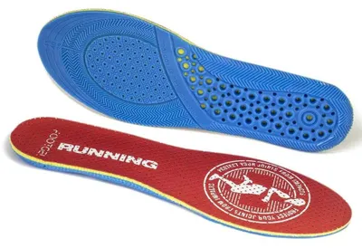 Imagen del producto de Plantillas técnicas para correr Footgel, con aroma a eucalipto, color rojo