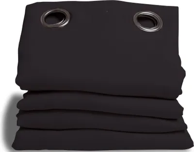Produktbild von MOONDREAM Akustikvorhang 3in1 | Lärmschutz | Thermoisolierung | 100% Verdunkelung | Patentierte Technologie | Ösen | Schwarz MC710 | 140B x 260H cm