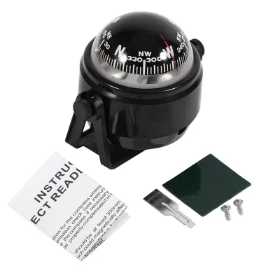 Image de Support multi-usages pour compas de marine et de navigation Voyager, adapté à l'extérieur pour bateau, caravane, camion, noir