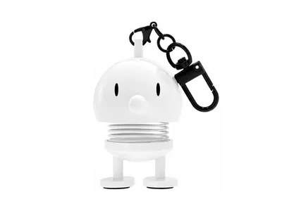 Immagine prodotto di Portachiavi Hoptimist, colore bianco, 5,9 cm