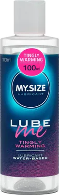 Produktbild von MY.SIZE Lube Me Premium Gleitgel Tingly Warming 100 ml | Gleitmittel wärmend, prickelnd & geruchsneutral | Lubricant Gel Für Toys & Latexkondome