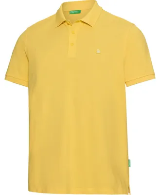 Produktbild von Benetton Poloshirt kurzarm uni, unifarben aus 100% Baumwolle