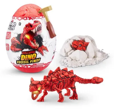 Immagine prodotto di Digging Game - ZURU - ROBO ALIVE Volcano Fossil Find S2 - Dinosaur Fossils - Sounds and Lights - Rock and Sand