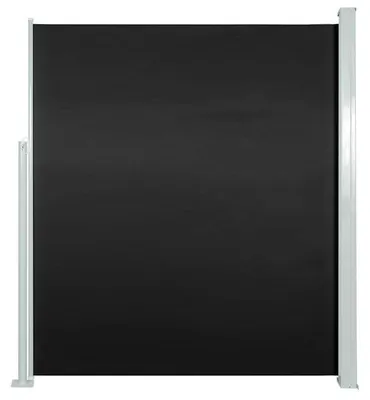Produktbild von Sichtschutz für den Garten, Balkon oder Terrasse, Windschutz, ausziehbar, 160 x 500 cm, wetterfest, schwarzes Gewebe