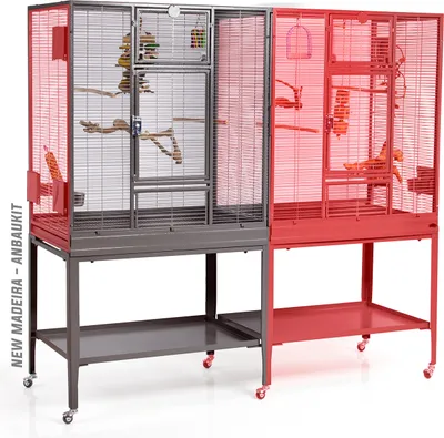 Produktbild von Montana New Madeira Doppel Käfig Erweiterungsmodul Dunkelbraun 85X54 Cm