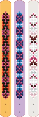 Produktbild von DOTZIES® Original Diamond Painting Armbänder Set „Geometric“ 3 Stück 2