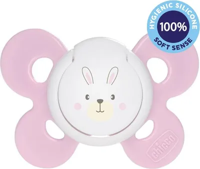 Obrázek produktu pro CHICCO Dudlík Physio Comfort silikonový 2-6m dívka - zajíček 1 ks