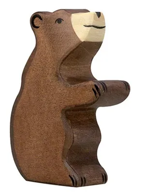 Obrázok produktu pre Holztiger Braunbär, klein, sitzend, 80186