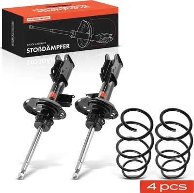 Produktbild von Frankberg 2x Fahrwerksfeder+2x Stossdämpfer Gasdruck Vorne für Mercedes-Benz A-Klasse W176 B-Klasse W242 W246