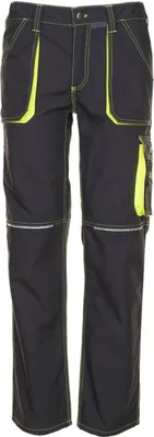 Produktbild von Planam Basalt Herren Neon Bundhose anthrazit gelb Modell 6220 Größe 52