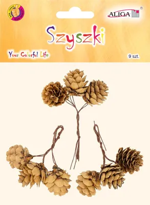 Zdjęcie produktu dla szyszki na druciku 9szt. | SZYSZ-70