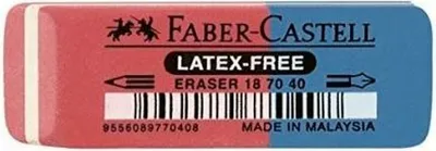 Image de Faber-Castell 187040 gomme à effacer Bleu, Rouge 1 pièce(s)