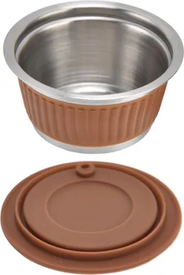 Zdjęcie produktu dla Zestaw filtrów do kawy w kapsułkach wielokrotnego użytku ze stali nierdzewnej do ekspresu Dolce GustoCoffee Color