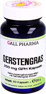 Produktbild von GALL PHARMA Gerstengras 250 mg GPH Kapseln, 60 St. Kapseln
