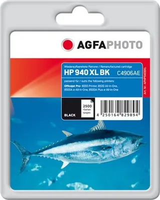 Produktbild von AgfaPhoto APHP940BXL, Schwarz, Tinte auf Pigmentbasis, 2500 Seiten