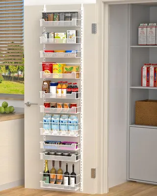 Image de Rangement sur porte avec 10 niveaux pour cuisine et garde-manger