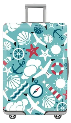 Image de Housse de protection pour valise, élastique, idéale pour les voyages, housse de protection, housse de valise, lavable, réutilisable, anti-poussière, en polyester, couvercle de bagage, valise avec fermeture éclair