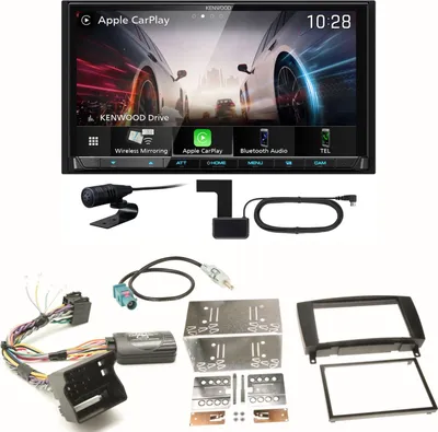 Produktbild von Kenwood DMX8021DABS Android Auto Einbauset für Mercedes CLK W209 Facelift