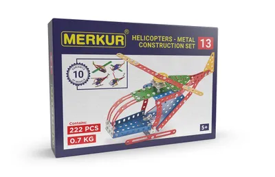 Produktbild von Merkur 013 Hubschrauber, 222 Teile, 10 Modelle