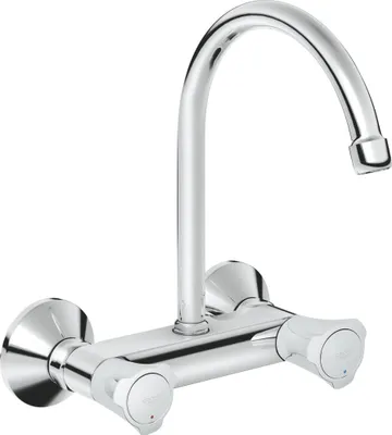 Immagine prodotto di GROHE Costa Mitigeur d?évier à deux poignées, saillie 182mm, bec courbe, orientable, 31191001, 31191001