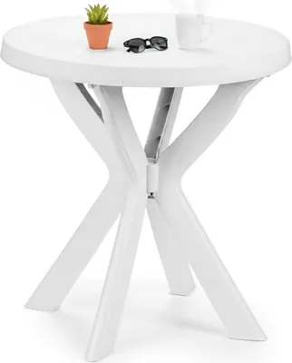 Immagine prodotto di Lorwood - Tavolo da Esterno, 70x70x72h cm Bianco, 2 Posti  Italy