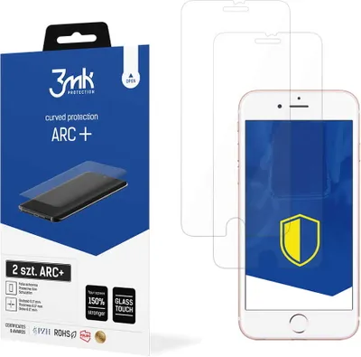 Produktbild von 3mk Display Schutzfolie ARC+ für iPhone 6/6s  0,17mm Self-Heal (2 Stück)