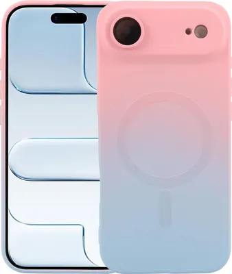 Obrázok produktu pre Silikónové puzdro MagSafe pre Apple iPhone 17 Air s farebným gradientom a ochranou šošovky puzdra na mobilný telefón