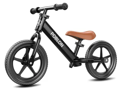 Productafbeelding van Loopfiets, verstelbare hoogte, stevig metalen frame, zwart