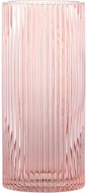 Immagine prodotto di Vaso in vetro rosa alto per fiori, 25 cm