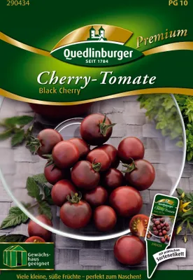 Produktbild von Kirschtomate Black Cherry | Kirschtomatensamen von Quedlinburger