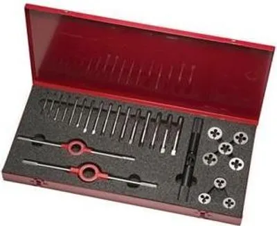 Produktbild von Gewindeschneidzeugsatz 21 M3-M12 21tlg.HSS Metallkass.