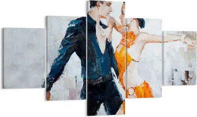 Produktbild von Bild auf Leinwand - Leinwandbild - tanzen sie - 125x70cm - Wand Bild - Wanddeko - Wandbilder - Leinwanddruck - Bilder - Kunstdruck - Wanddekoration - Leinwand bilder - Wandkunst - EA125x70-3772