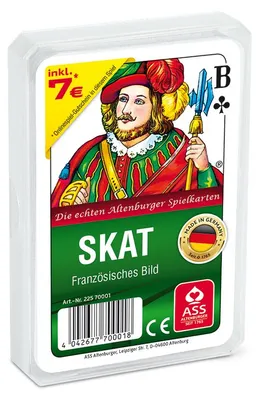 Obrázek produktu pro ASS Altenburger Spielkarten NB-335001-0049 - Skate, francouzský obrázek, plastový kufřík 70001