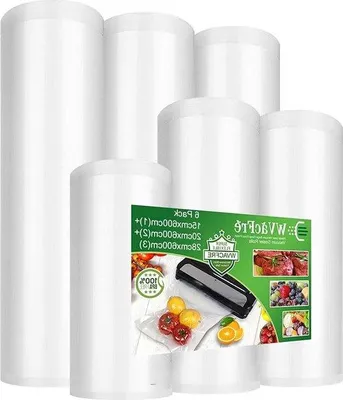 Image de Sacs sous vide compacts 15-20-28 cm x 600 cm, sans BPA, pour la conservation des aliments